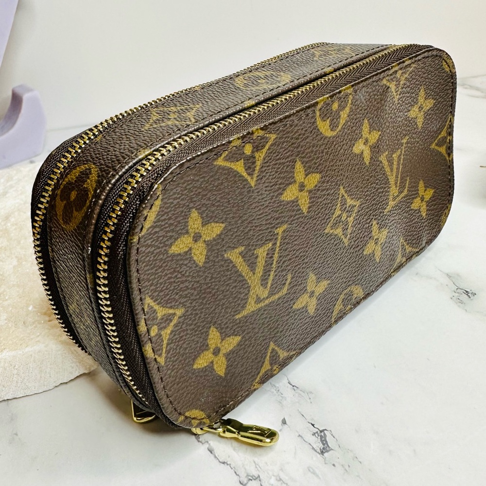 EUC Vintage Louis Vuitton Monogram Trousse Brush PM Cosmetic Pouch